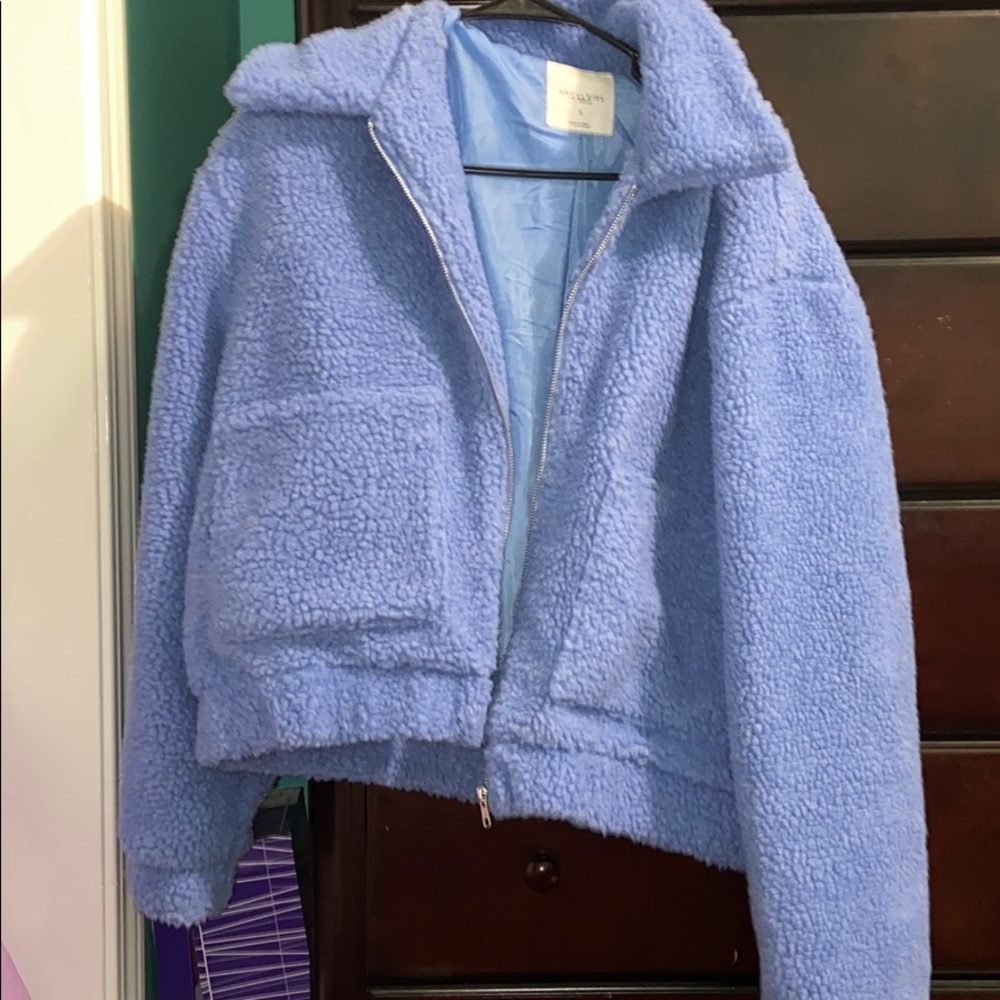 Blue teddy bear jacket
